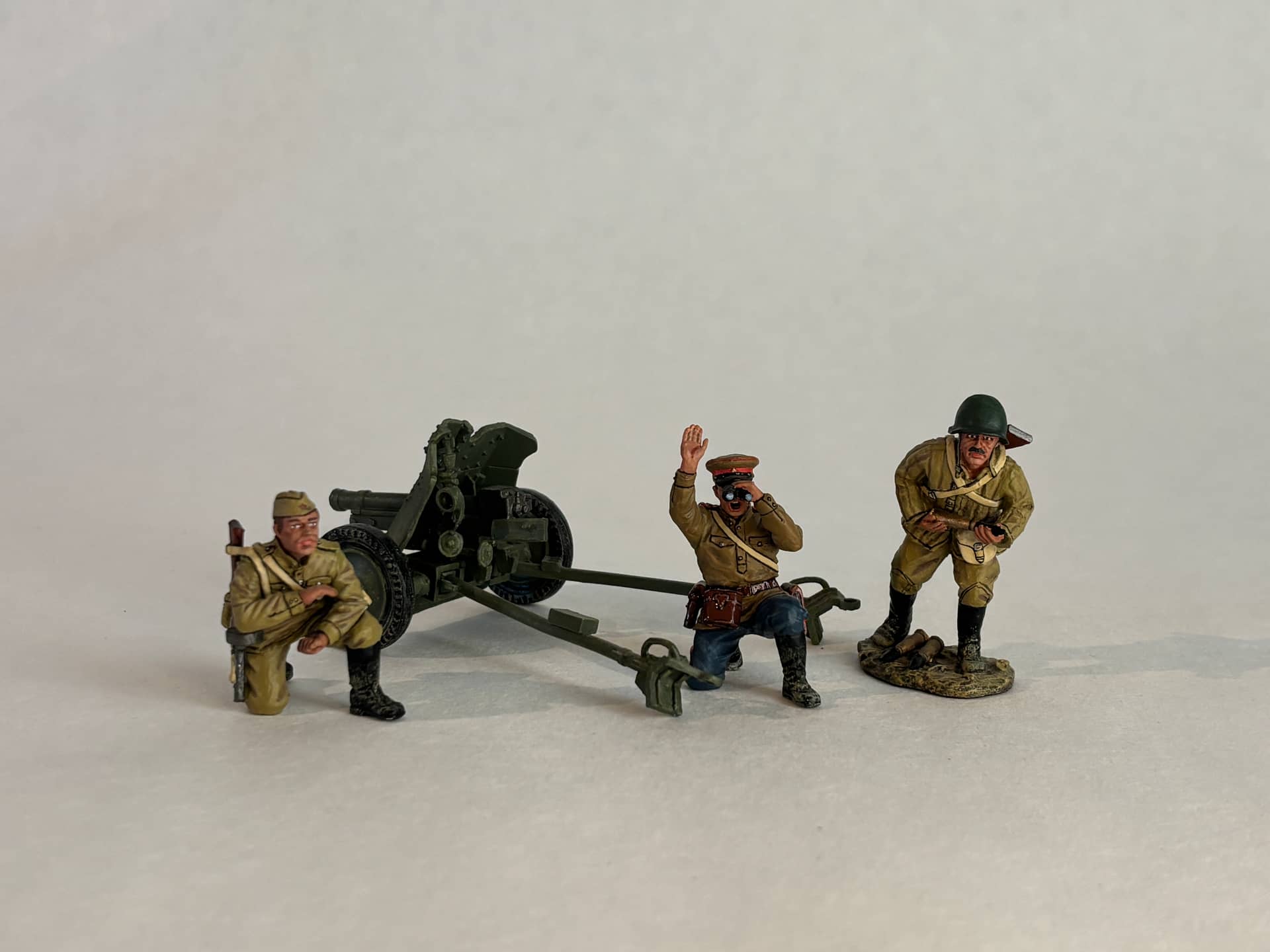 King & Country RA010 Russian Anti Tank Gun Set