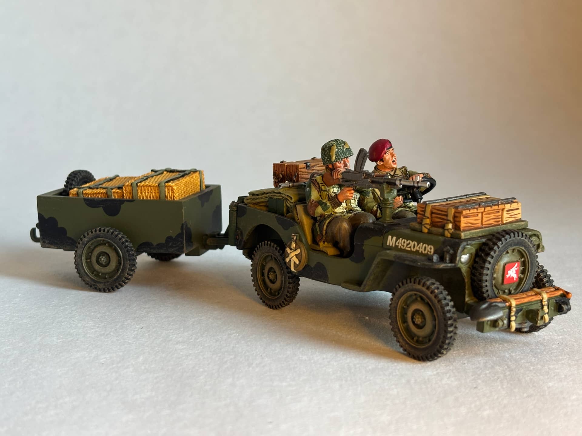 King & Country MG002 Airborne Jeep Trailer