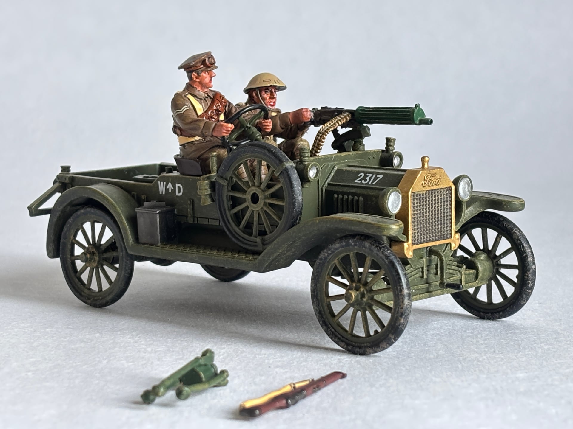 King & Country FW188 Ford Model Machine Gun Carrier: detail