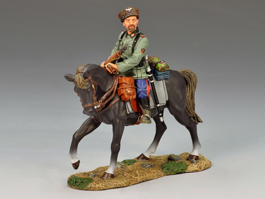 King & Country WS146 Mounted Cossack Holding Rifle Looking: the piece