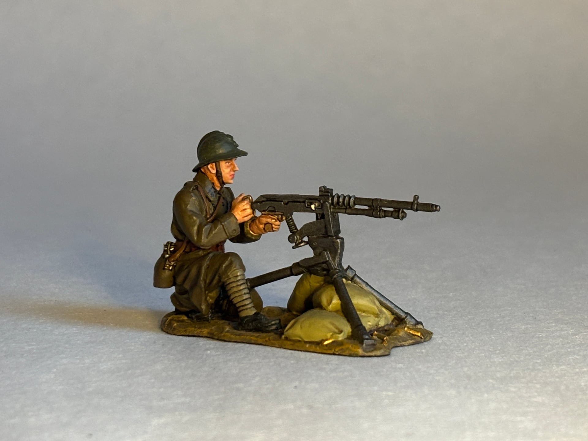 King & Country FOB018 Poilu Machine Gunner: the piece