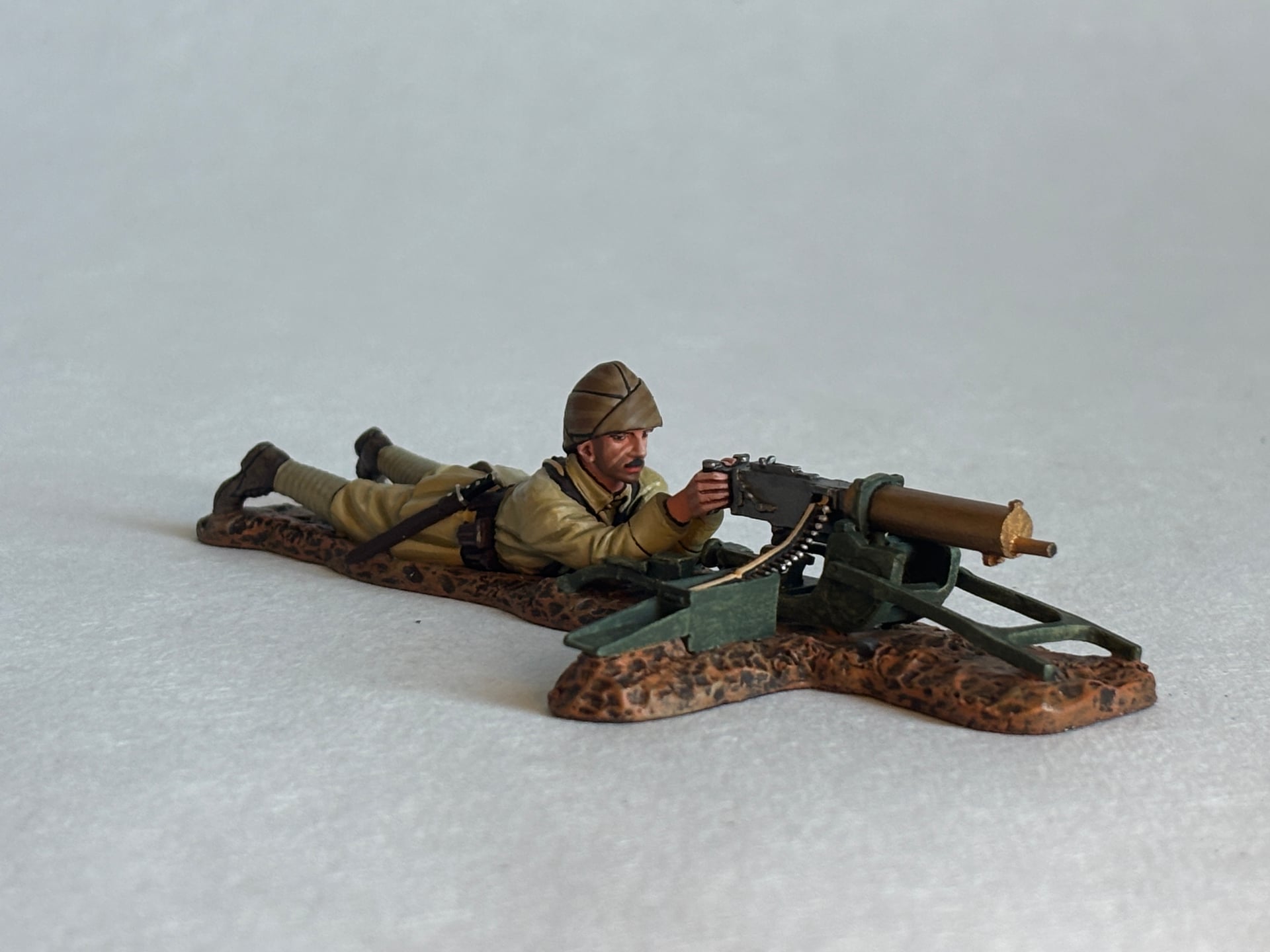 King & Country AL068 Australian Lh AL068 Lying Prone Turkish Machine Gunner: the piece